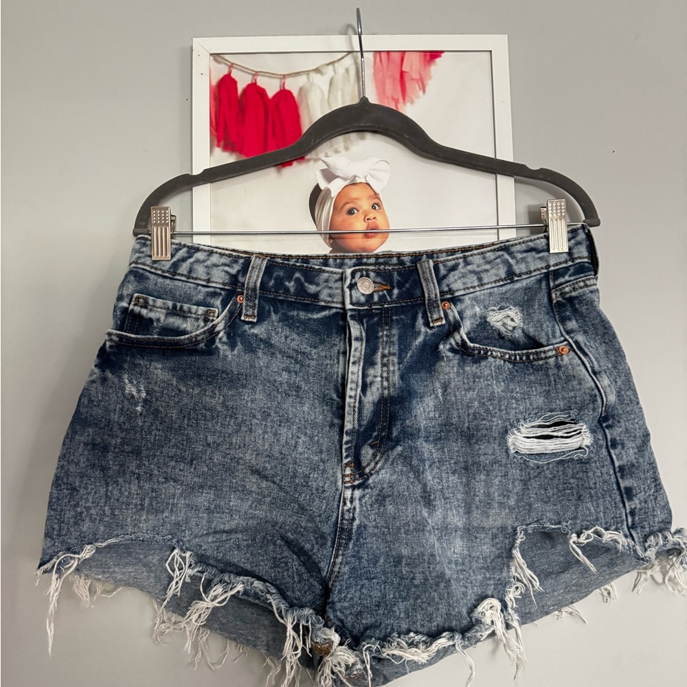 Wild Fable Blue Distressed Jean Shorts